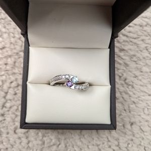 14k white gold ring